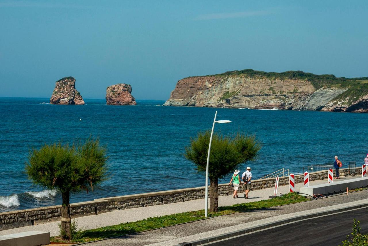 Premiere Ligne De Plage, Face A La Mer Hendaye Bagian luar foto